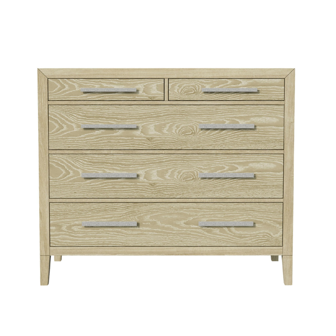 Adeline - 5 Drawers Chest - Natural Wood Wash