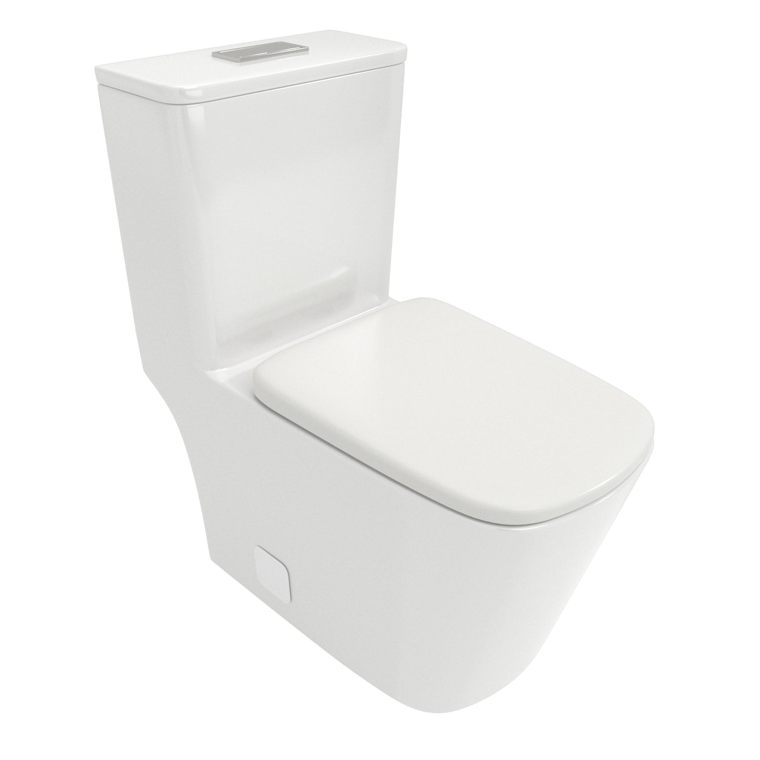 1 Piece Toilet &amp; Dual Flush And Soft Closing Seat - White