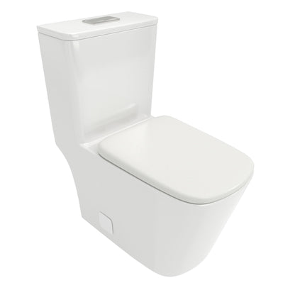 1 Piece Toilet &amp; Dual Flush And Soft Closing Seat - White