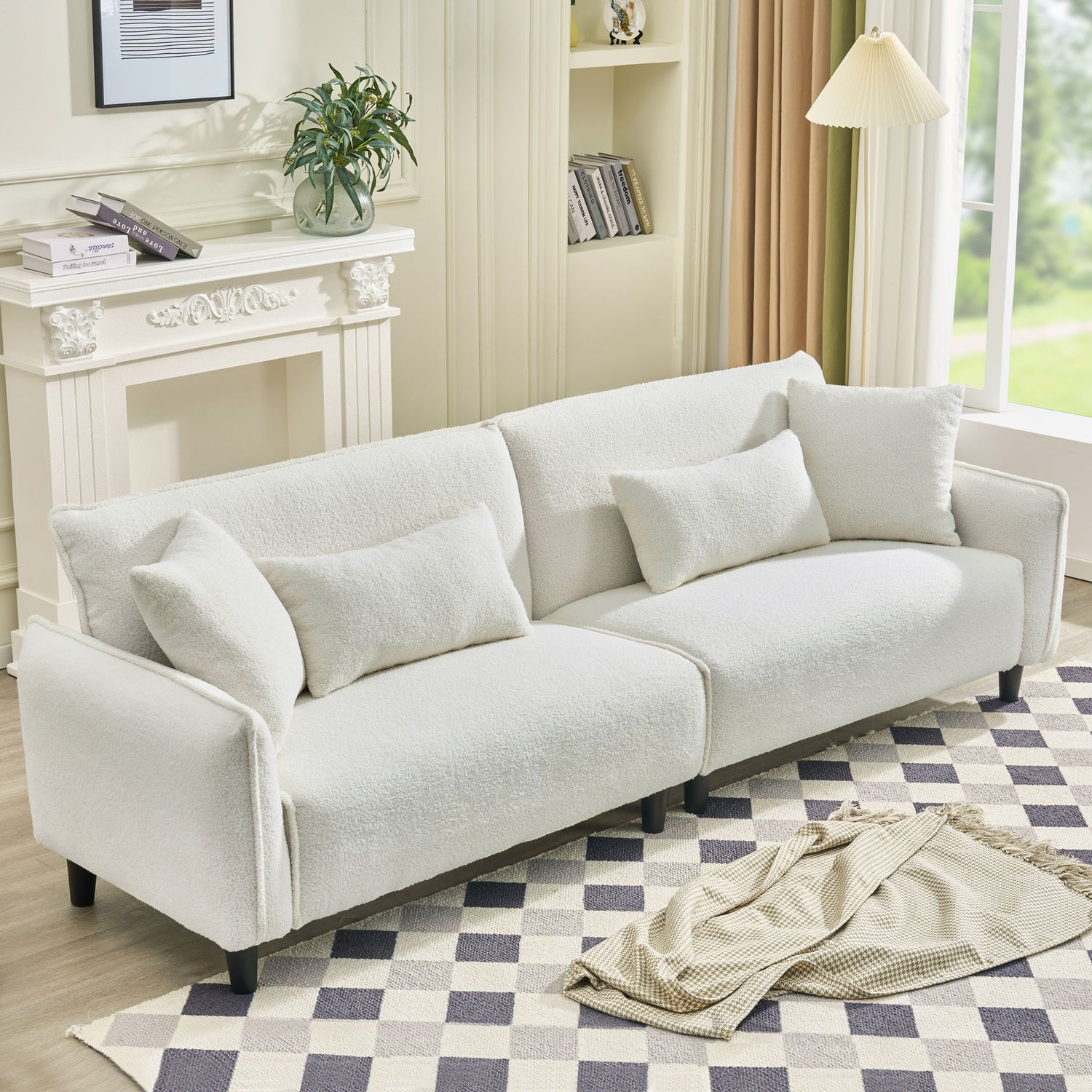 Teddy Velvet Sofa, Soft &amp; Comfortable