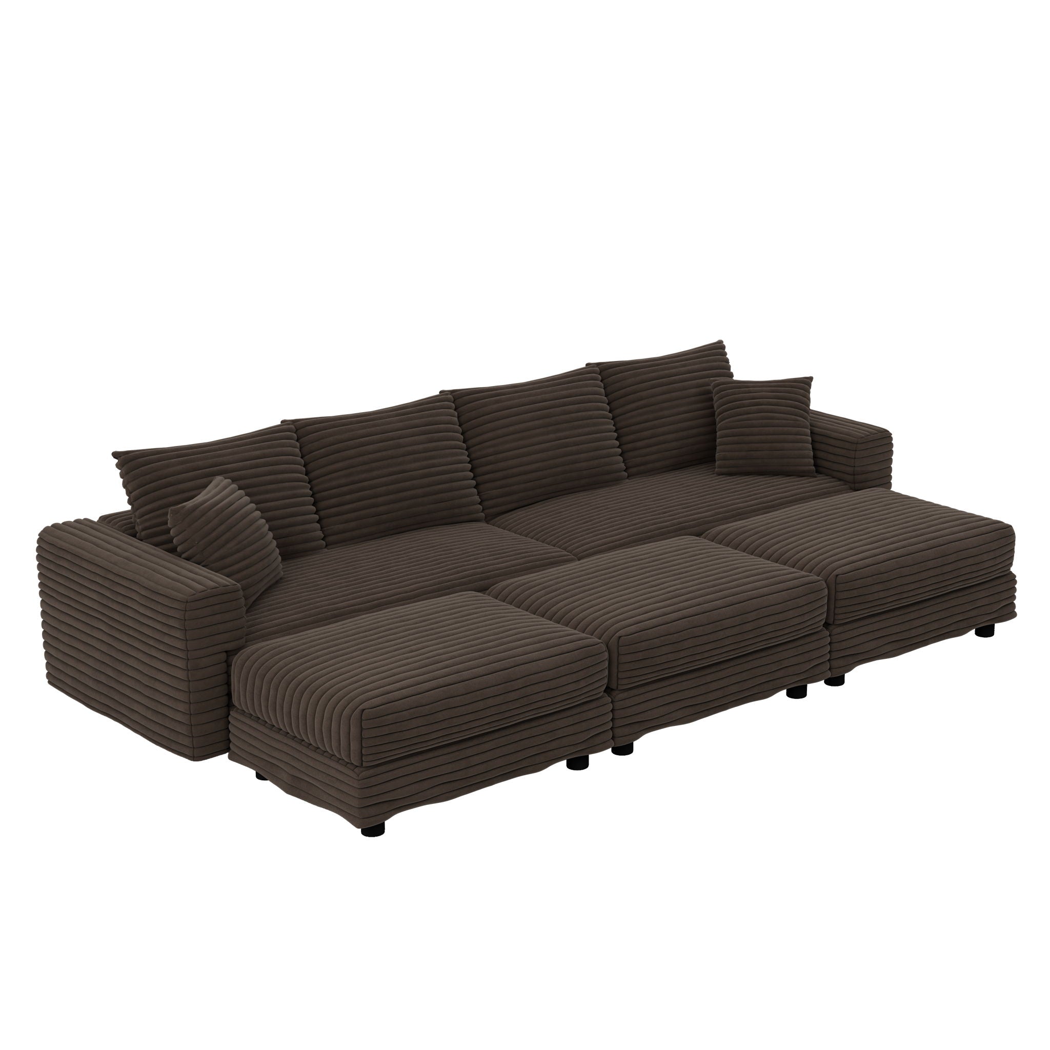 Modern Comfy Upholstered Sofa Cloud Couch &amp; Deep Seat Couches