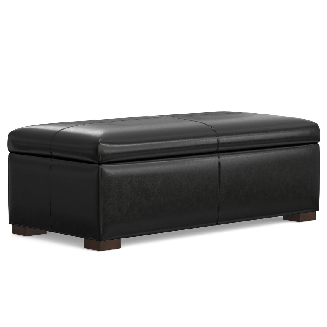 Gabbie - Rectangular Storage Ottoman - Black