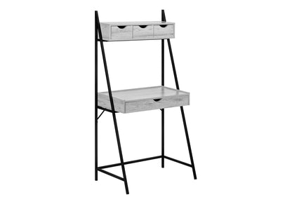 Computer Desk For Home Office, Laptop, Leaning, Storage Drawers, Contemporary &amp; Modern