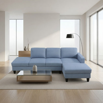L - Shaped Sectional Sofa With Chaise &amp; Ottoman