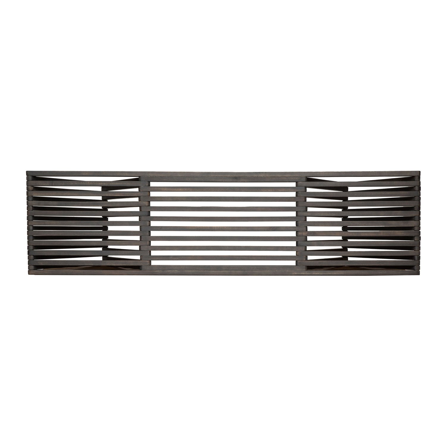 Gloaming - Outdoor Bench With Slat Design And Triangular Base