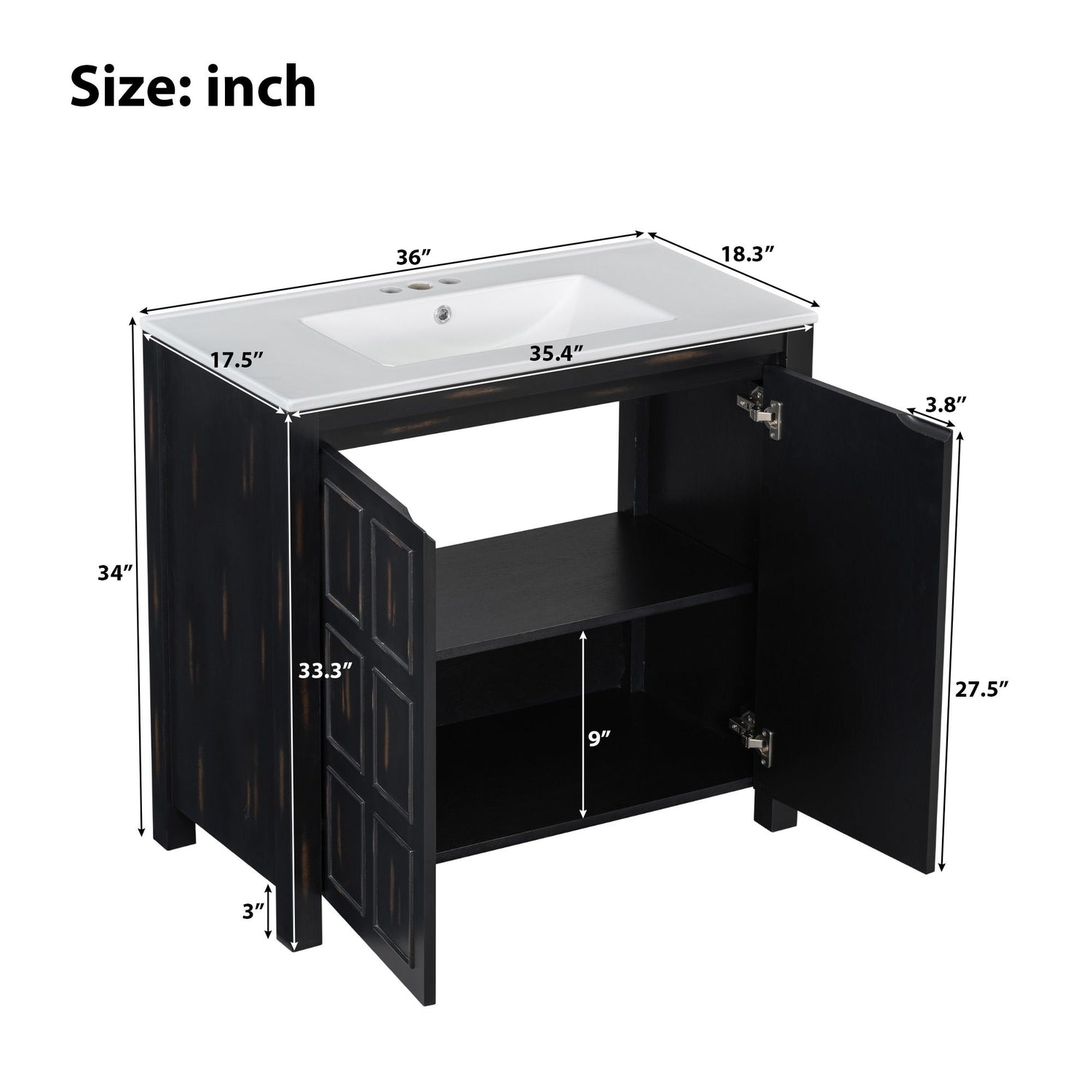 Bathroom Vanity Organizer With Sink, Combo Cabinet Set, Bathroom Storage Cabinet