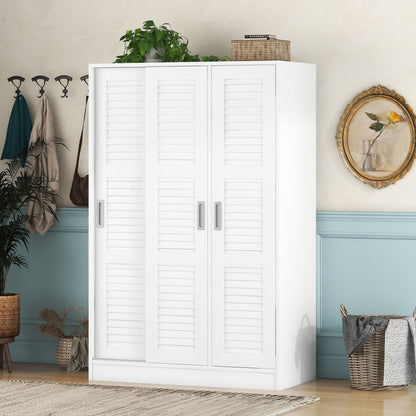 3 Door Shutter Wardrobe &amp; Shelves