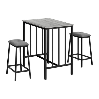 3 Pieces Dining Set, Counter Height, Rectangular, Small, Contemporary &amp; Modern