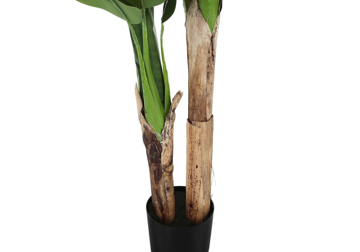55&quot; Tall, Artificial Plant, Banana Tree, Indoor, Faux, Fake, Floor, Greenery, Potted, Real Touch, Decorative - Green / Black