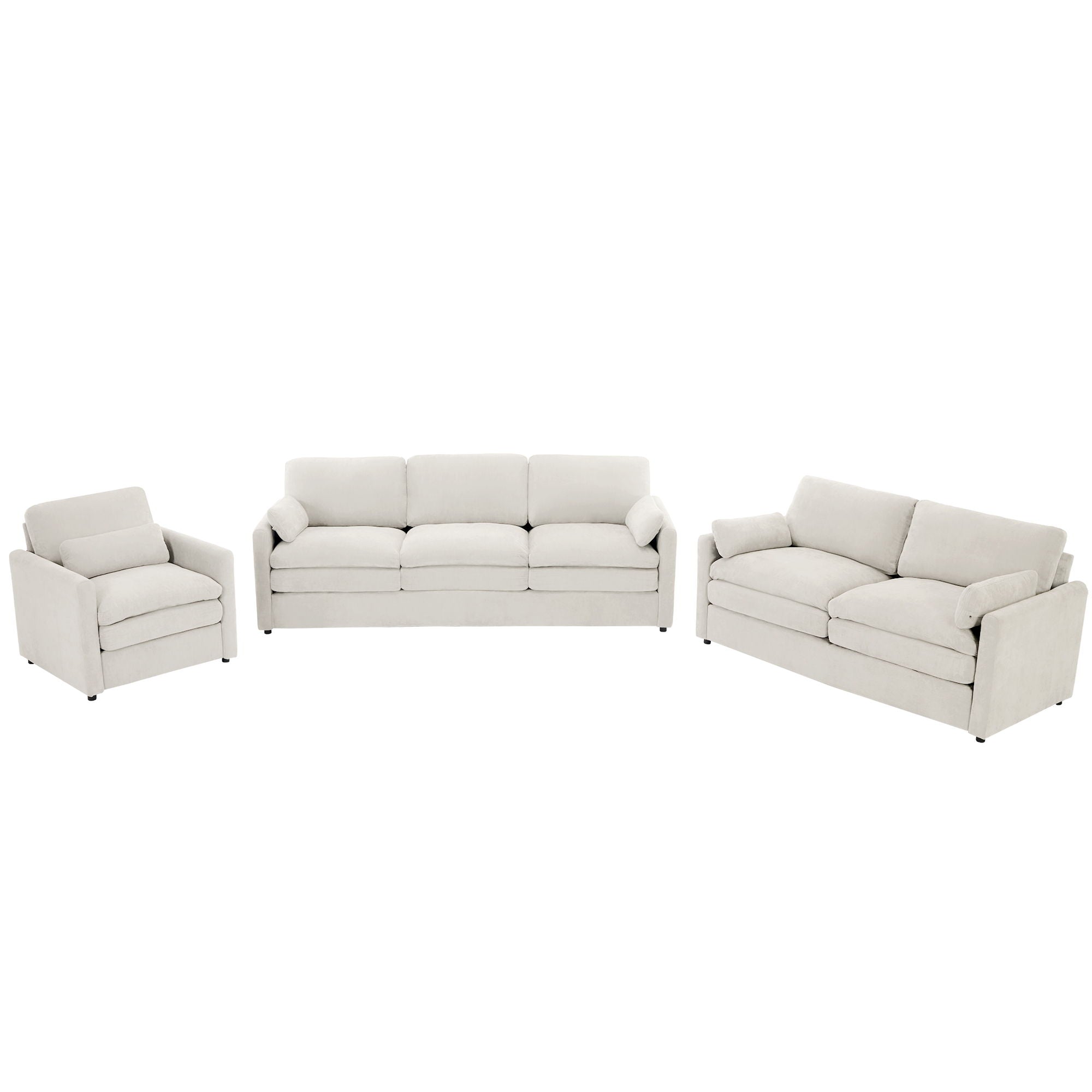 Cozy Sofa Set Oversized Comfy Cloud Sofa With Double Cushion