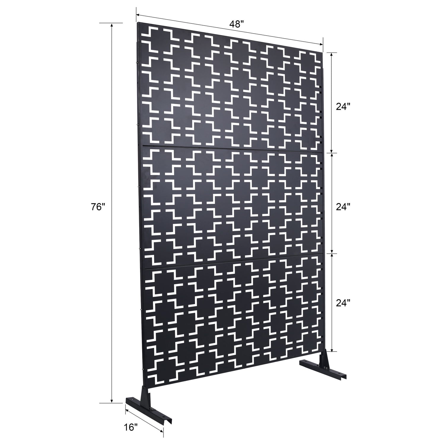 Outdoor &amp; Indoor Metal Privacy Freestanding Decorative Screen