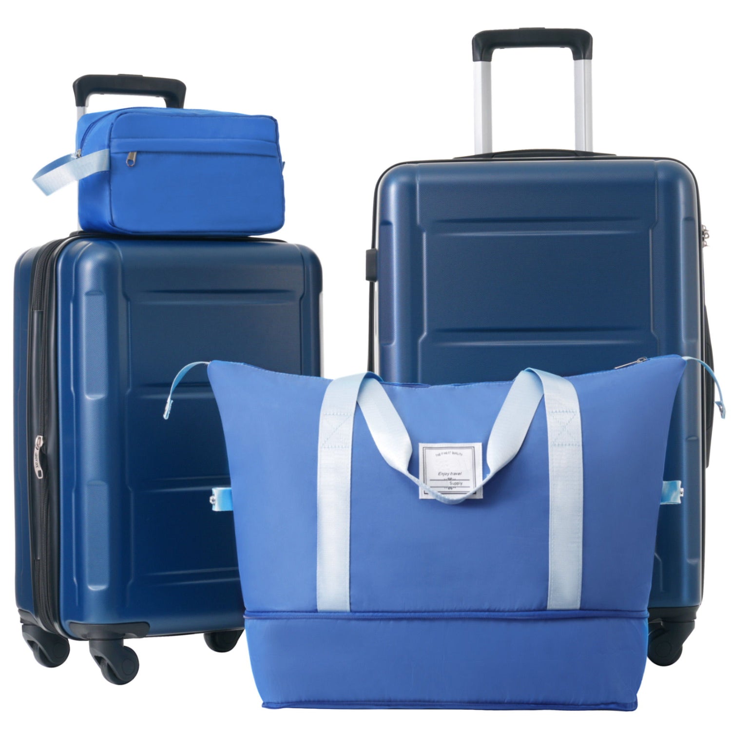 2 Piece Luggage Set With Bags Expanable Spinner Wheels ABS Lightweight Suitcase With Tsa Lock 20&quot; / 24&quot;