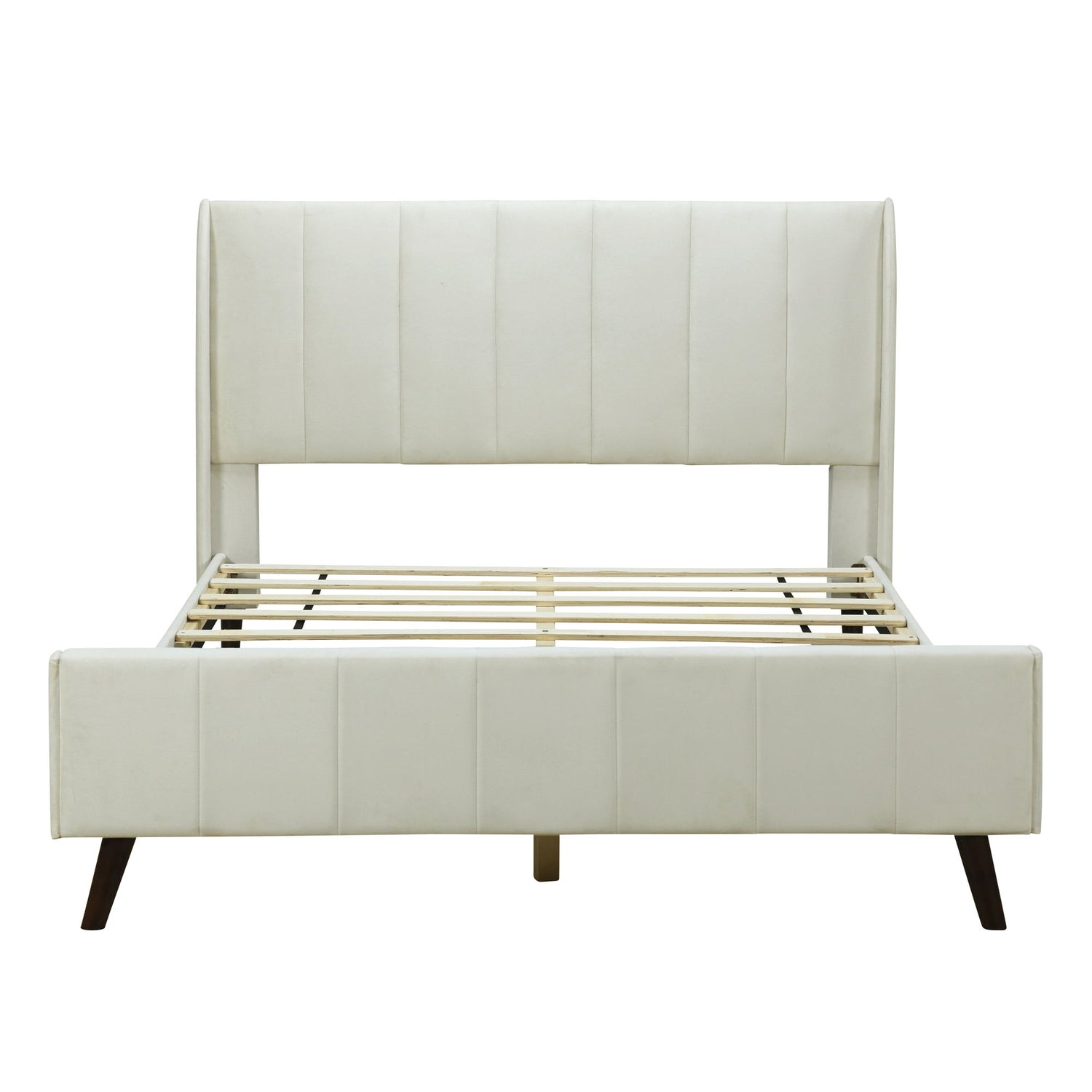 Upholstered Platform Bed Velvet
