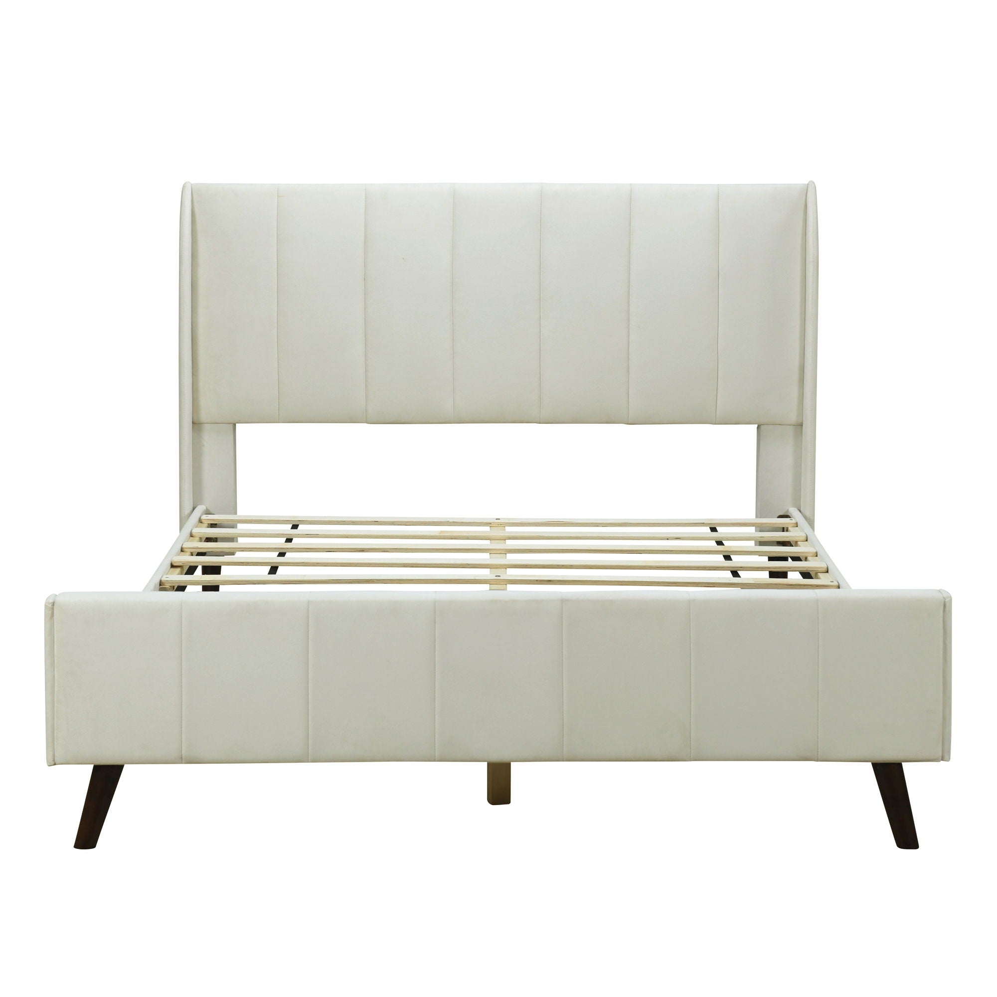 Upholstered Platform Bed Velvet