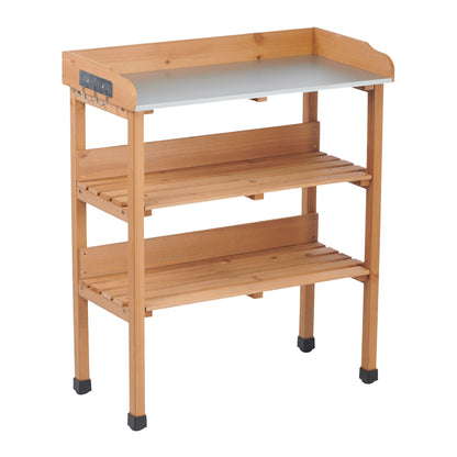 Outdoor Potting Table, 3 Tier Workbench