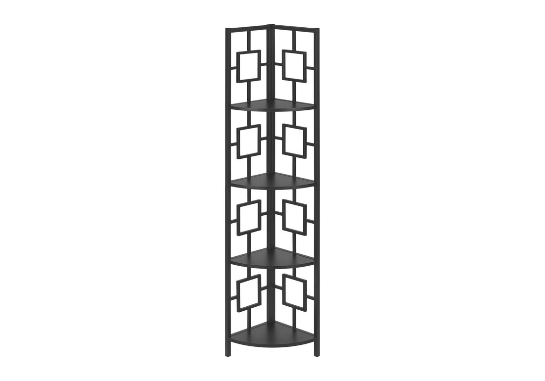 4 Tier Bookshelf, Bookcase, Etagere, Corner, For Office, Contemporary &amp; Modern