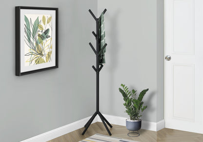 Coat Rack, Hall Tree, Free Standing, 8 Hooks, Entryway, Contemporary &amp; Modern