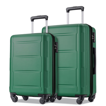 Expanable Spinner Wheel 2 Piece Luggage Set ABS Lightweight Suitcase With Tsa Lock 20&quot; / 24&quot;