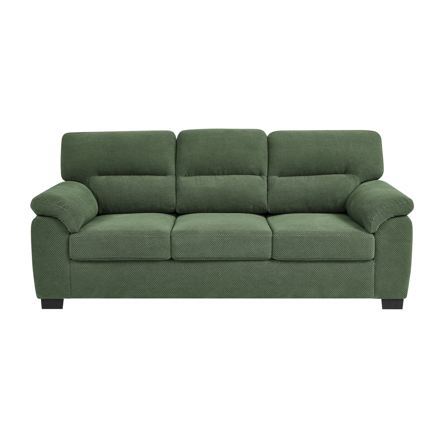 3 Seater Sofa With Padded Armrests And Triangular Leg