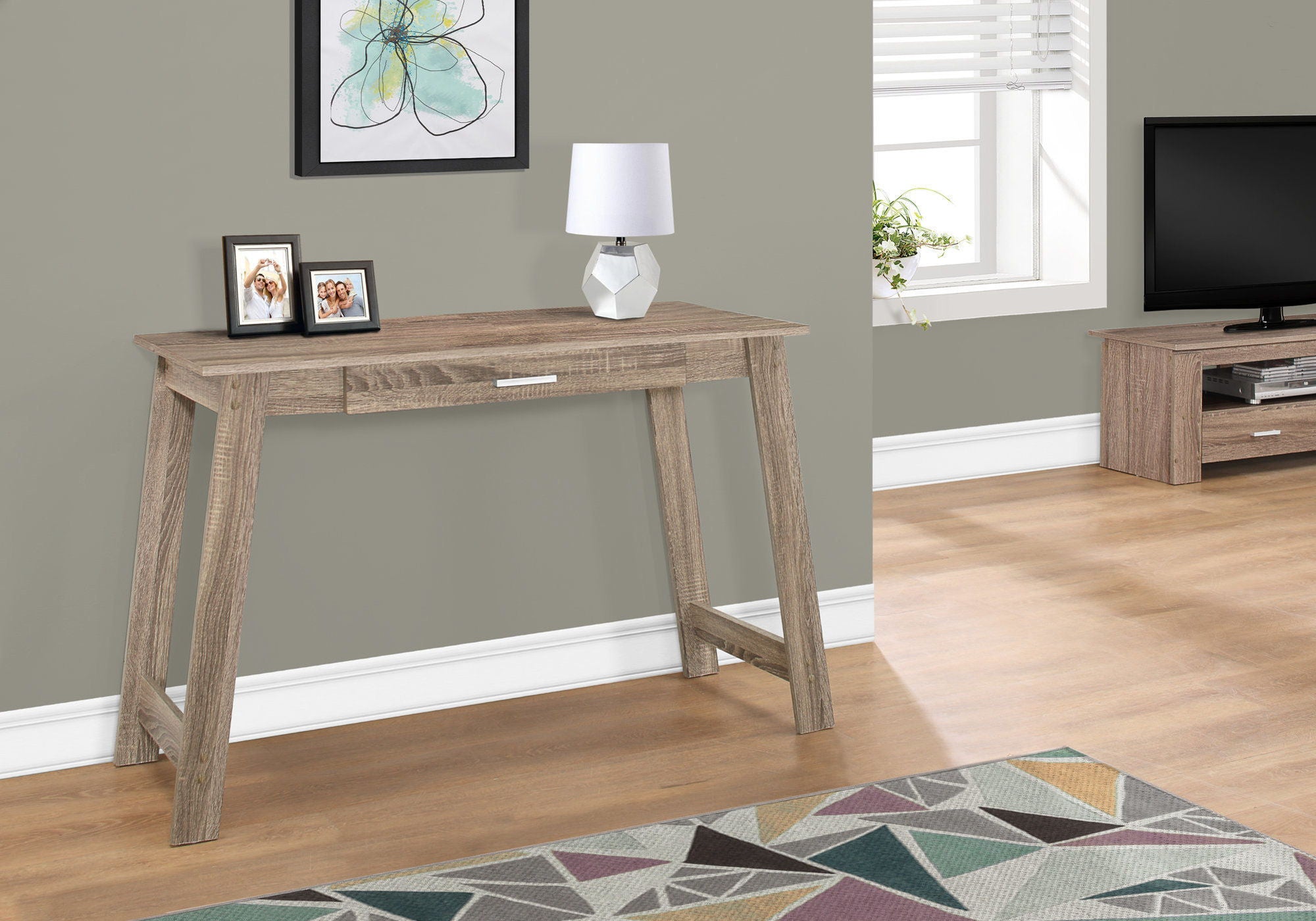 Stylish Design Computer Desk For Home Office Storage Drawers, Contemporary &amp; Modern