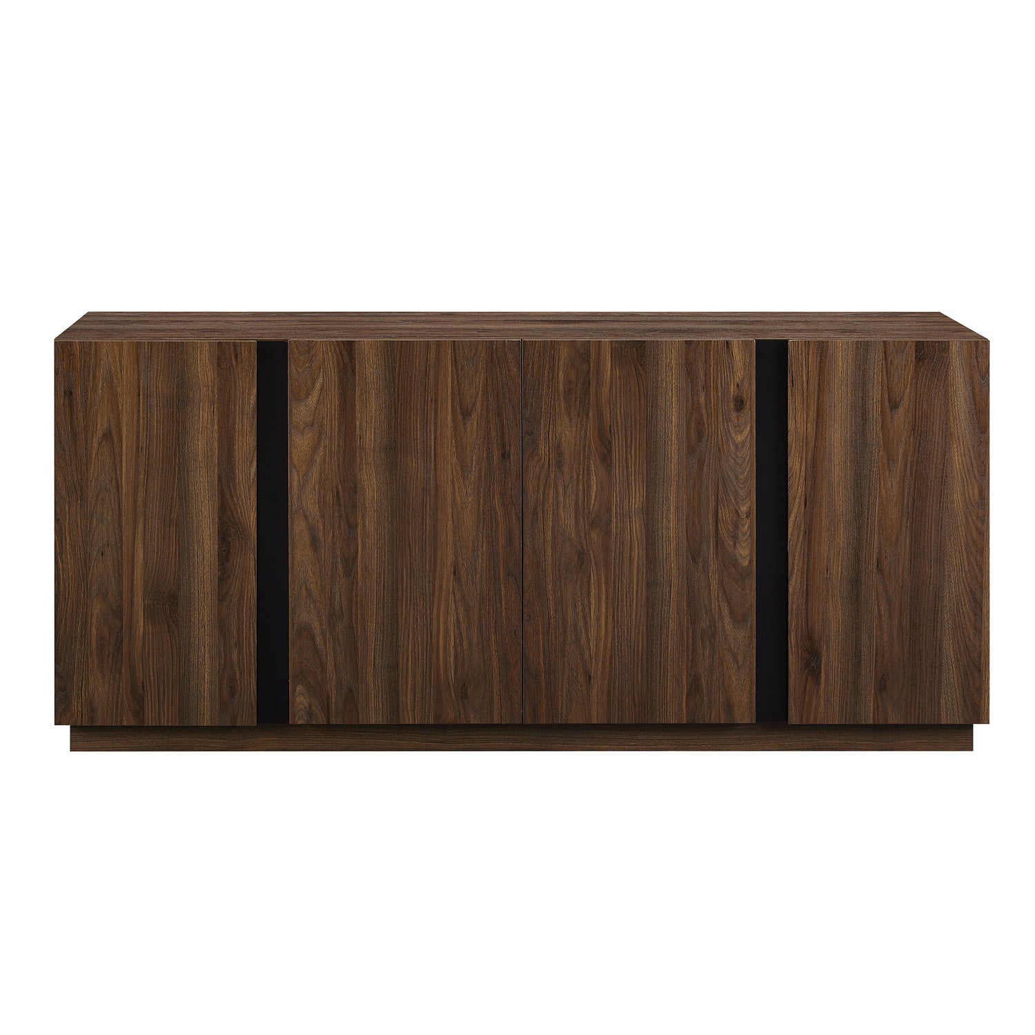 Mid-Century Modern 3 Drawer Low TV Stand For TVs Up To 80&quot;