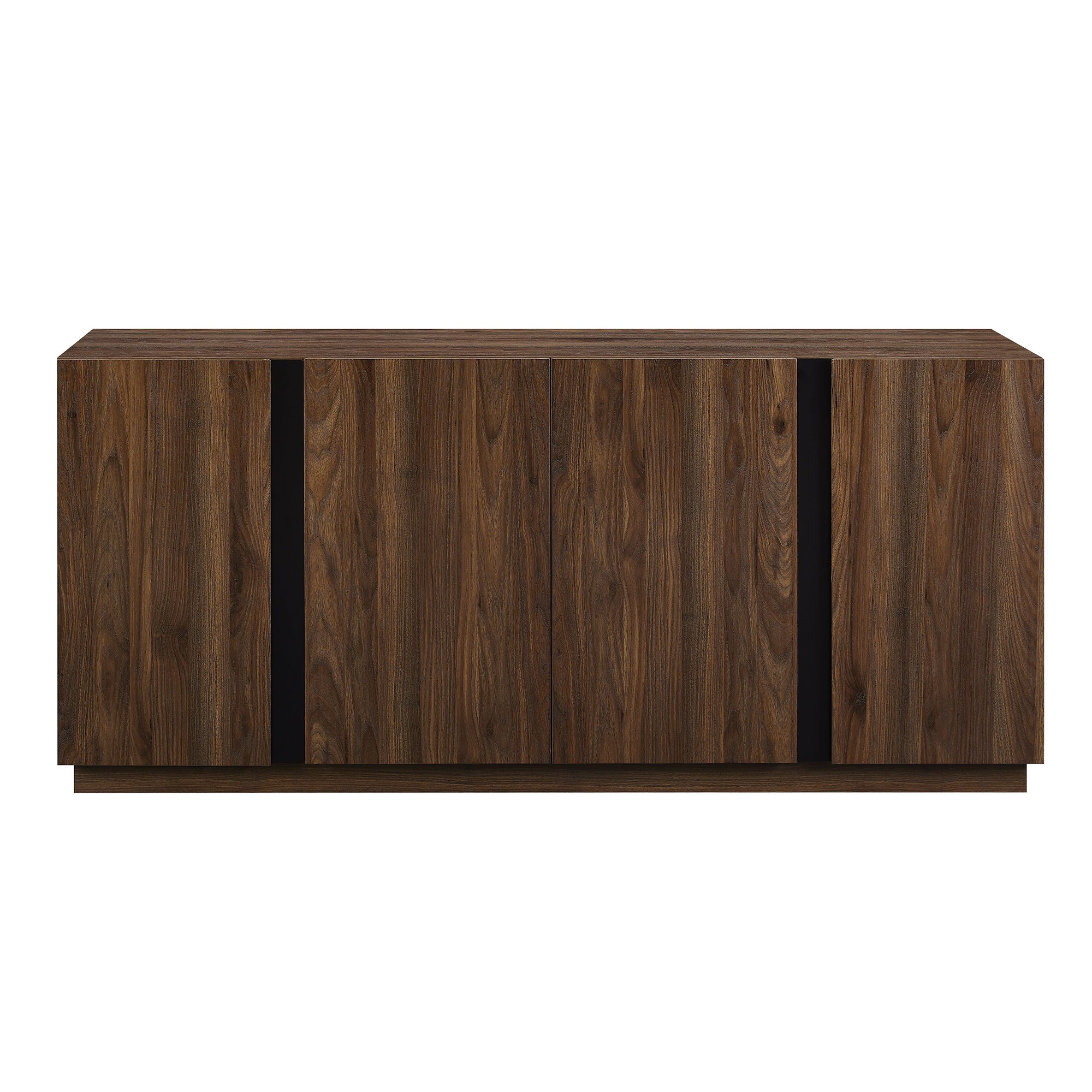 Mid-Century Modern 3 Drawer Low TV Stand For TVs Up To 80&quot;