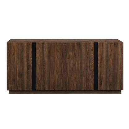 Mid-Century Modern 3 Drawer Low TV Stand For TVs Up To 80&quot;