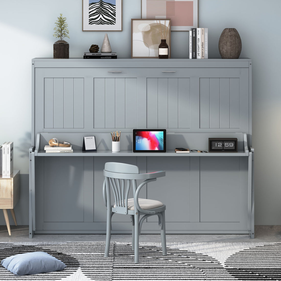 Murphy Bed With Hydraulic Lift &amp; Desk Design