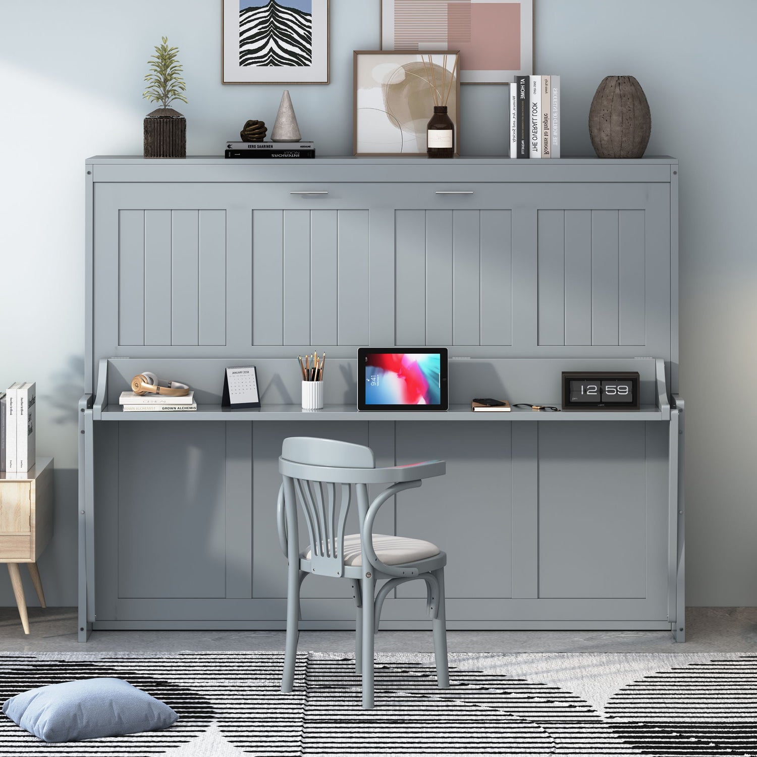 Murphy Bed With Hydraulic Lift &amp; Desk Design