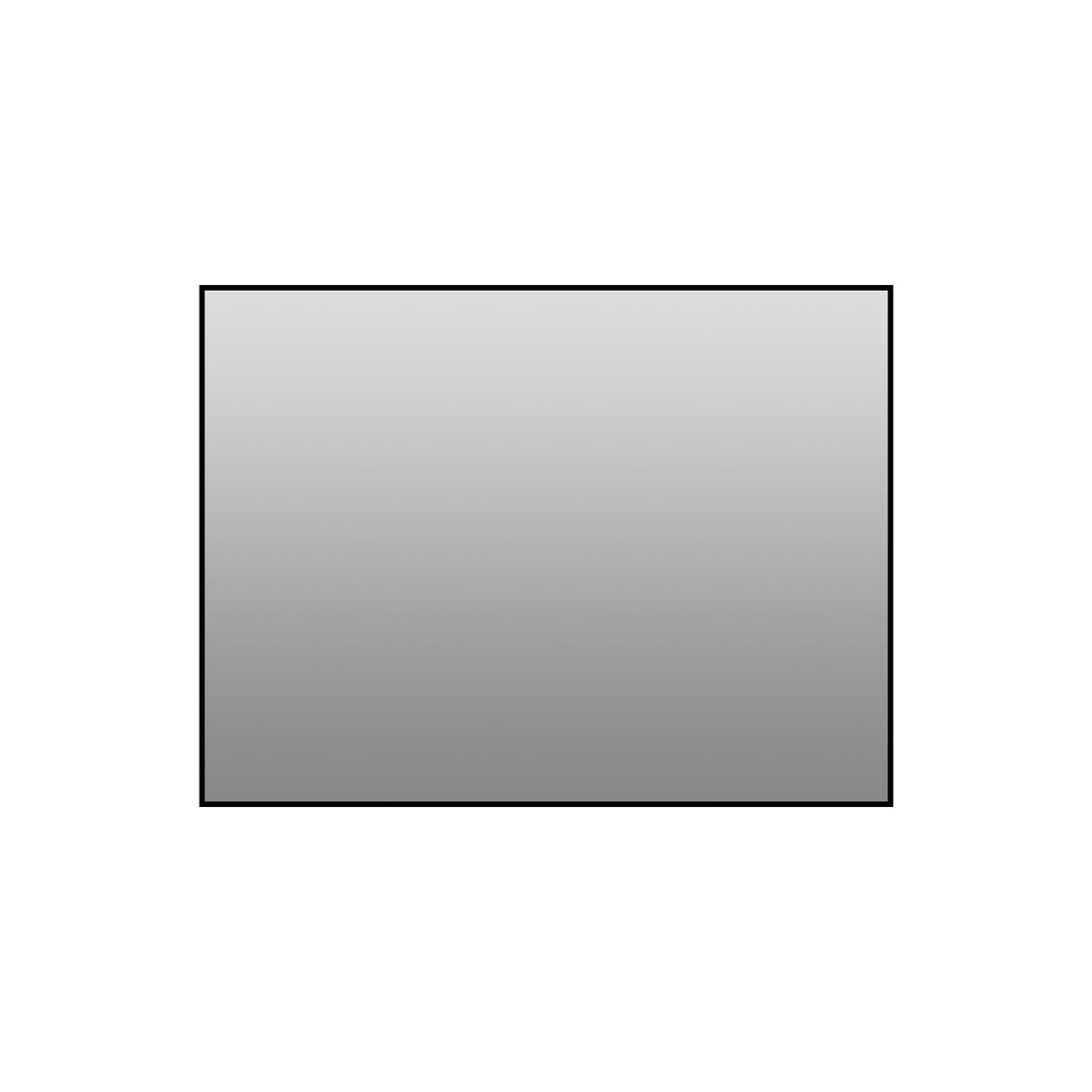 Framed Wall Mirror For Bathroom - Black