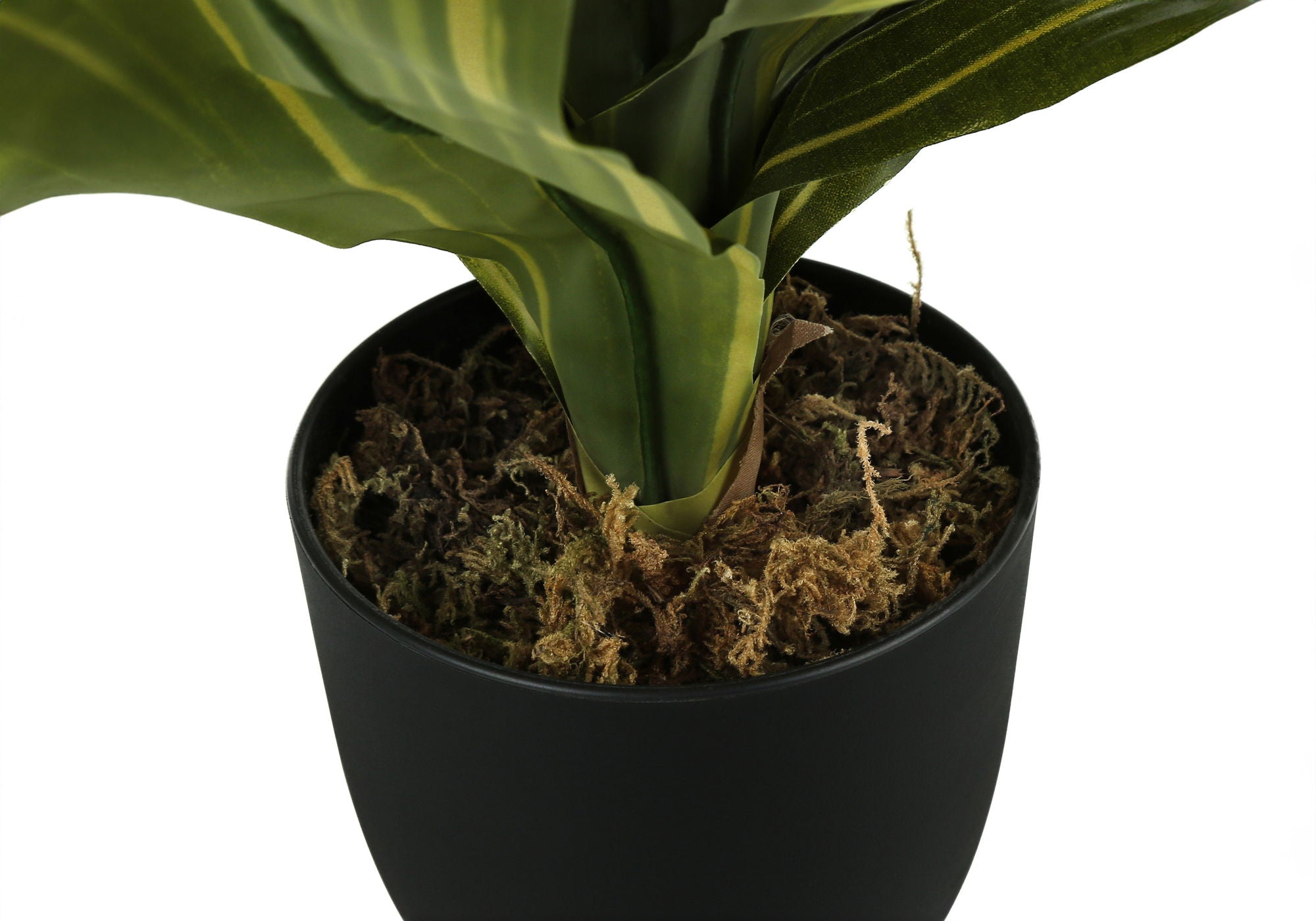 17&quot; Tall, Artificial Plant, Dracaena, Indoor, Faux, Fake, Table, Greenery, Potted, Real Touch, Decorative - Green / Black
