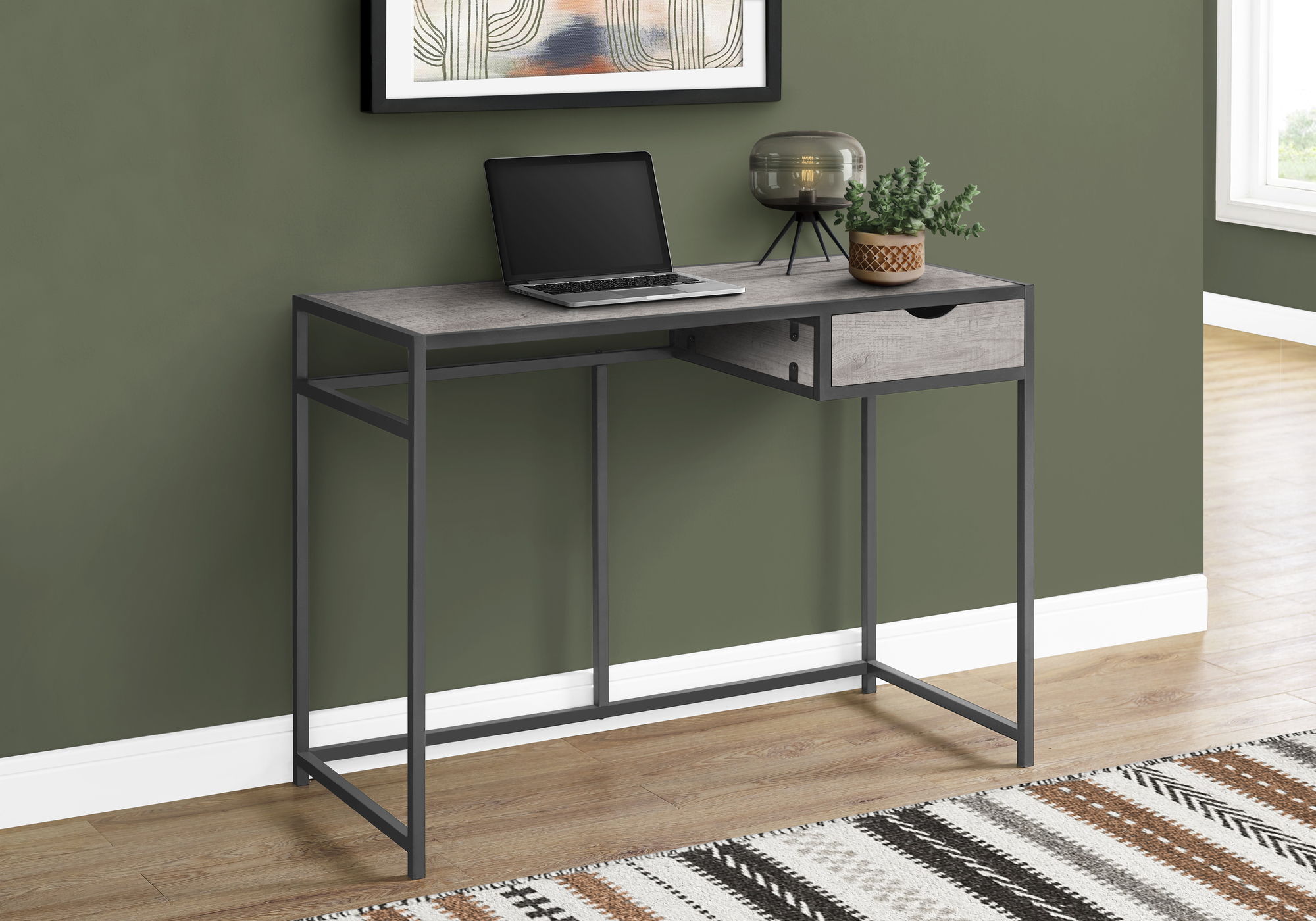 Computer Desk For Home Office, Laptop, 1 Storage Drawer, Contemporary &amp; Modern