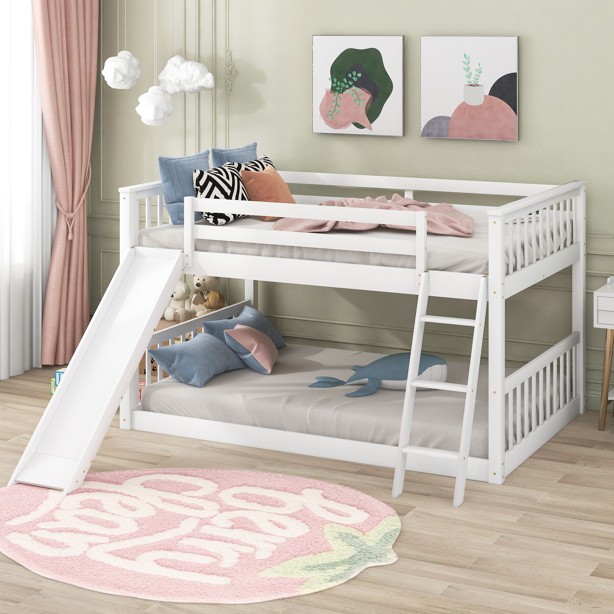 Bunk Bed With Convertible Slide And Ladder
