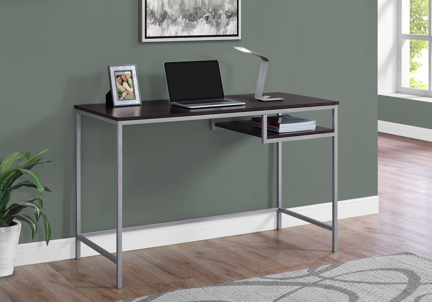 Computer Desk For Home Office, Compact Modern Design, Contemporary &amp; Modern