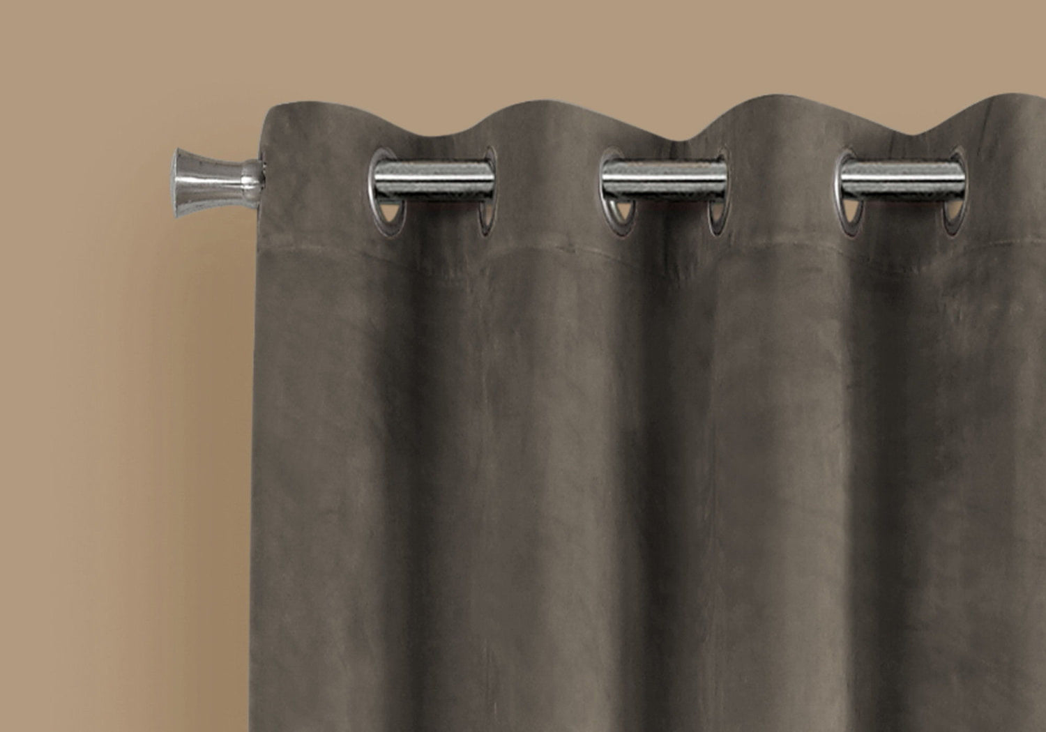 2 Pieces Set, Curtain Panel, Room Darkening, Grommet, Contemporary &amp; Modern