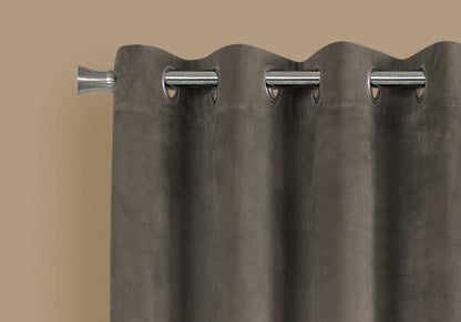 2 Pieces Set, Curtain Panel, Room Darkening, Grommet, Contemporary &amp; Modern