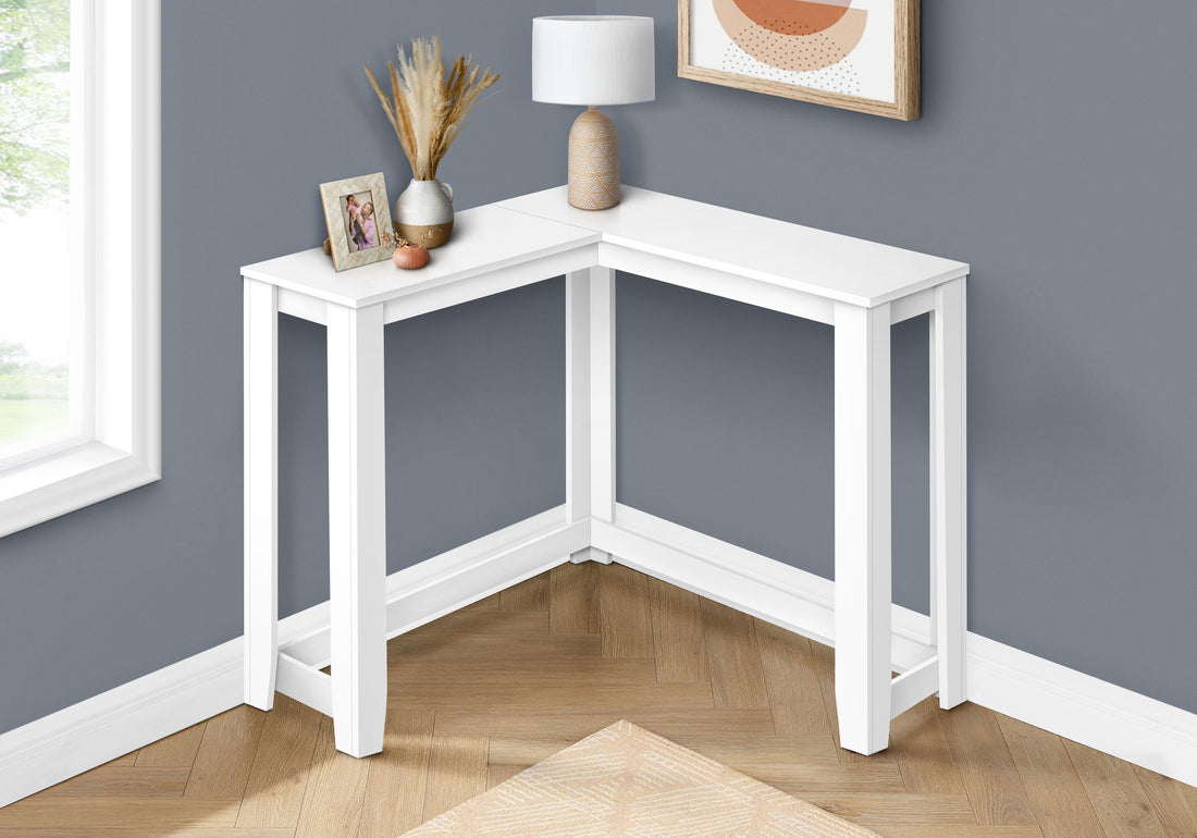 Corner Accent Console Table For Entryway, Unique Design Contemporary &amp; Modern