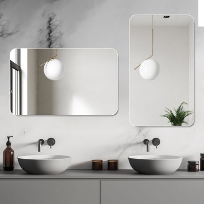 Bathroom Vanity Mirror, Wall-Mounted Mirror For Bathroom Anti-Fog, Waterproof - Clear