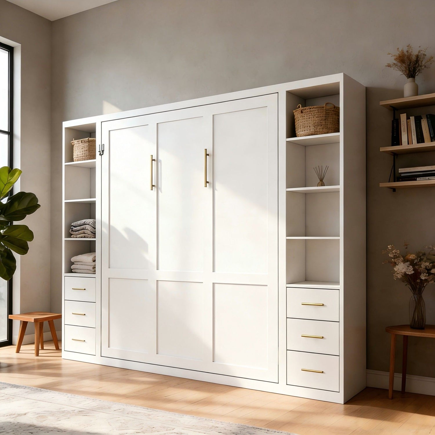 Folding Vertical Murphy Wall Bed