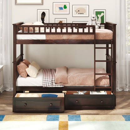 Bunk Bed With Drawers, Convertible Design