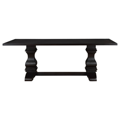 Villeneuve - Rectangular Double Pedestal Dining Table - Rustic