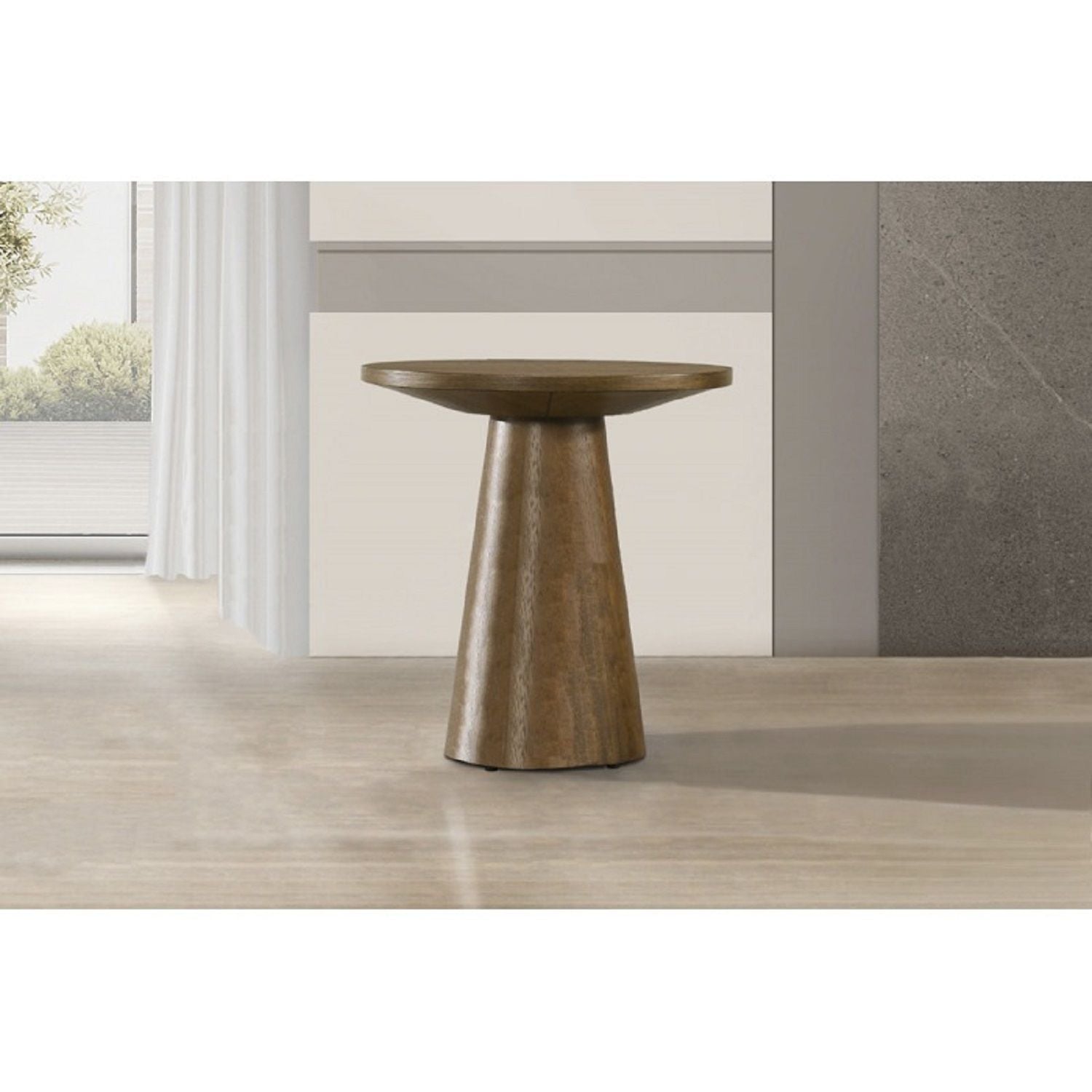 Round Console Table With Pedestal Base