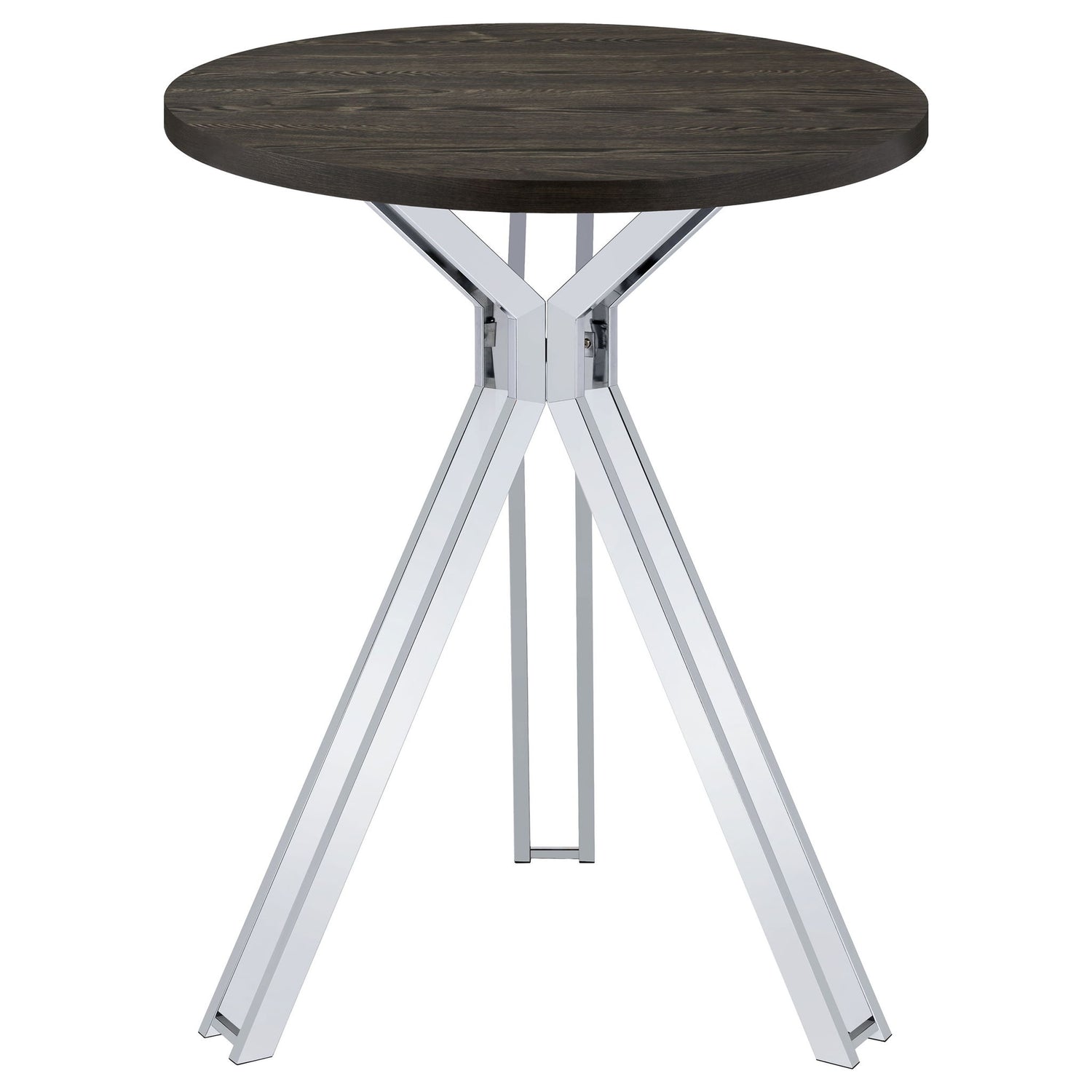 Edgerton - Round Height Bistro Bar Table - Dark Oak