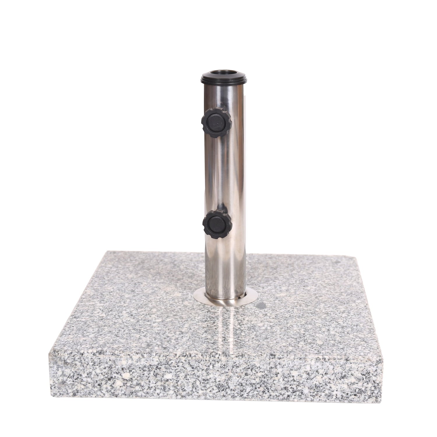 Umbrella Holder Square 55 Lbs Umbrella Base - Natural / Gray