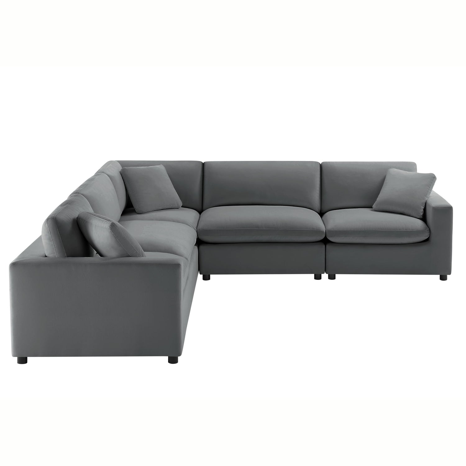Caylie - Modular 5 Piece Sectional - Charcoal