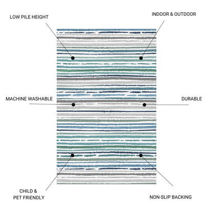Sphinx - Indoor &amp; Outdoor Washable Non - Slip Accent Rug