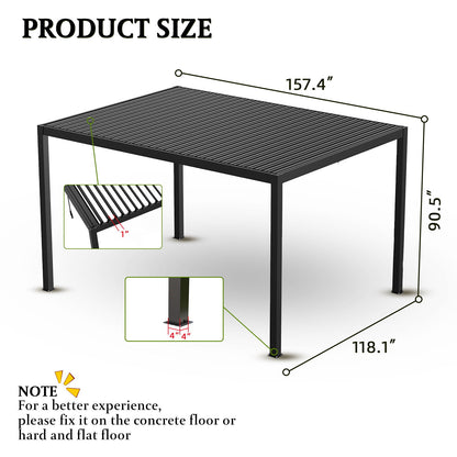 Louver Pergola Aluminium Frame &amp; Louvers