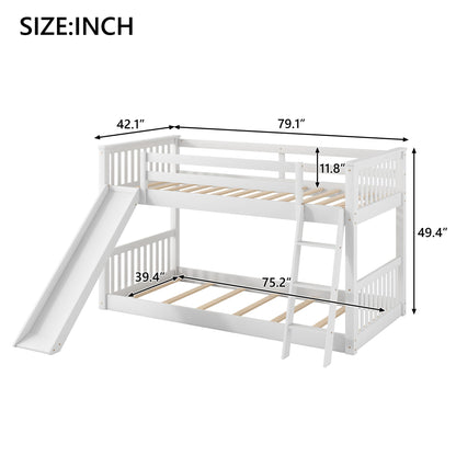 Bunk Bed &amp; Convertible Slide And Ladder