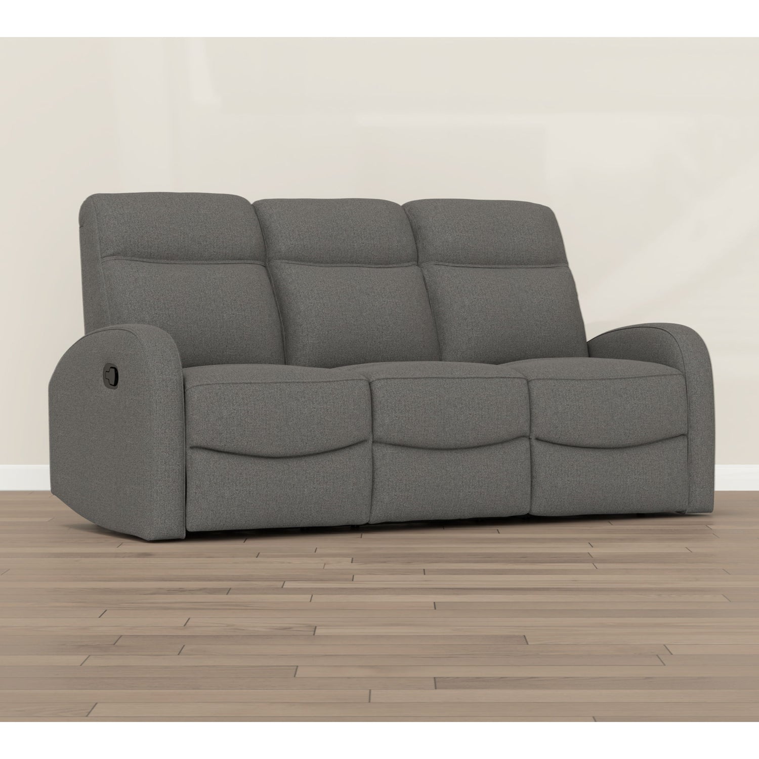Manual Reclining Sofa With Dual Independent Recliners