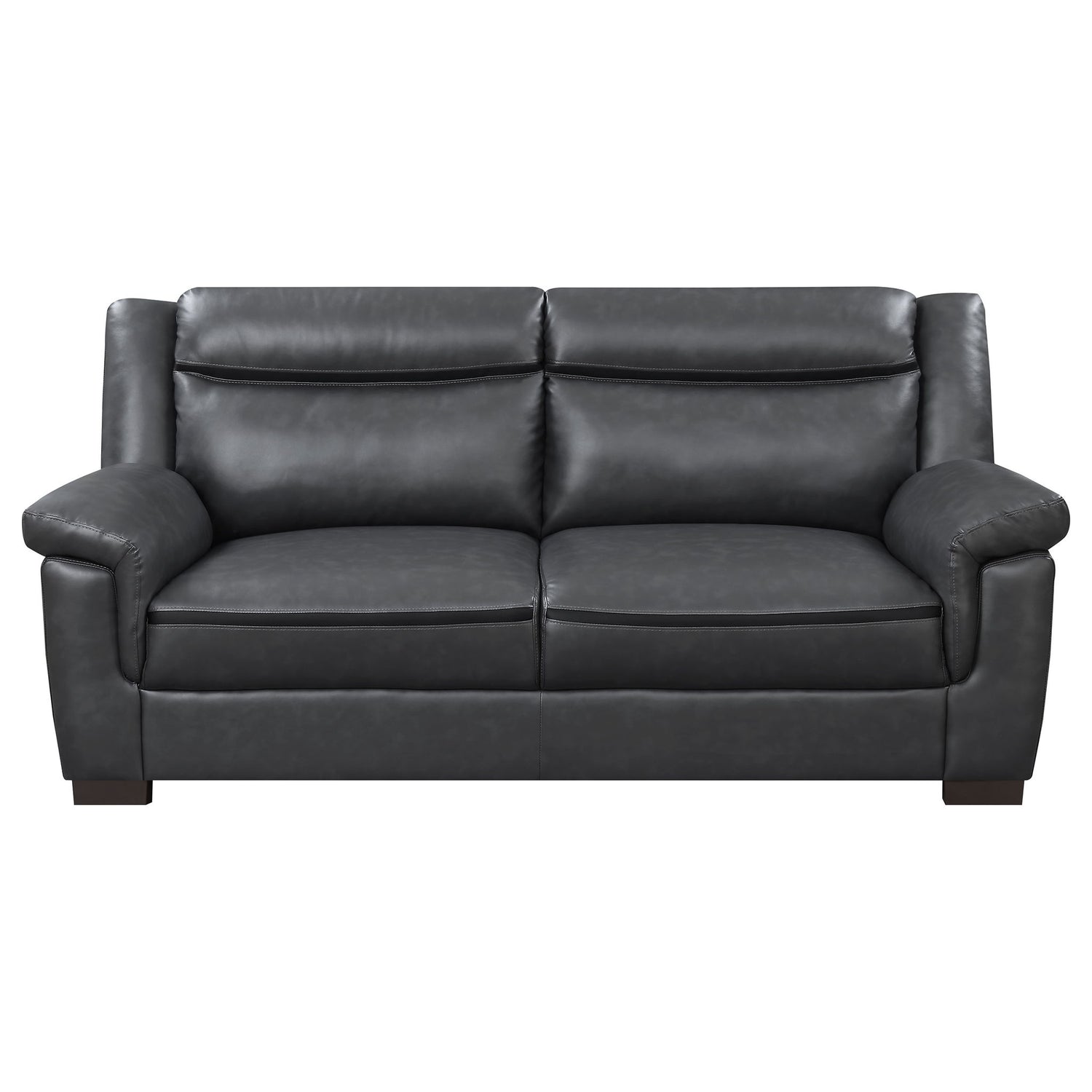 Borden - 2 Piece Living Room Set With Smooth Upholstery - Gray